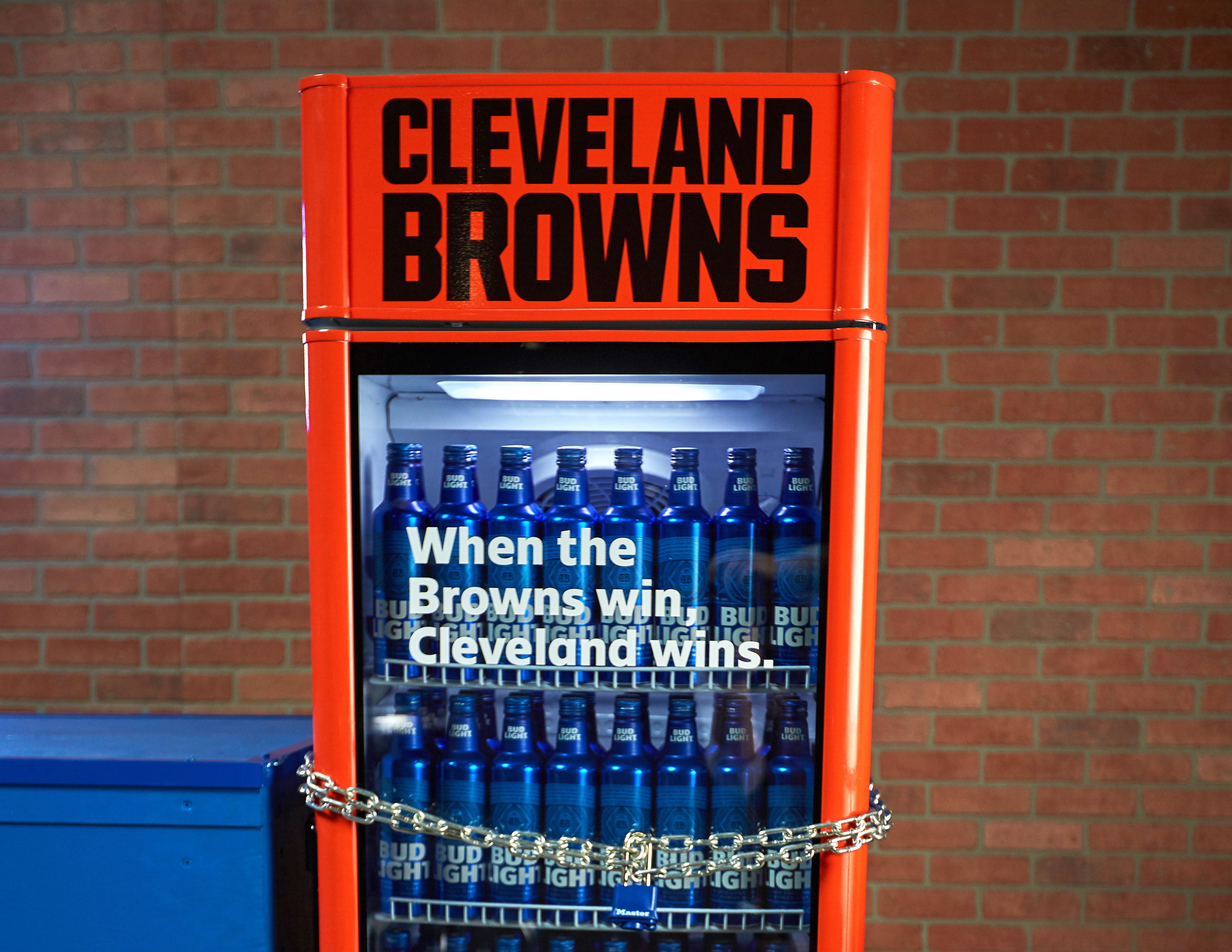 Bud Light Cleveland Browns Victory Fridge