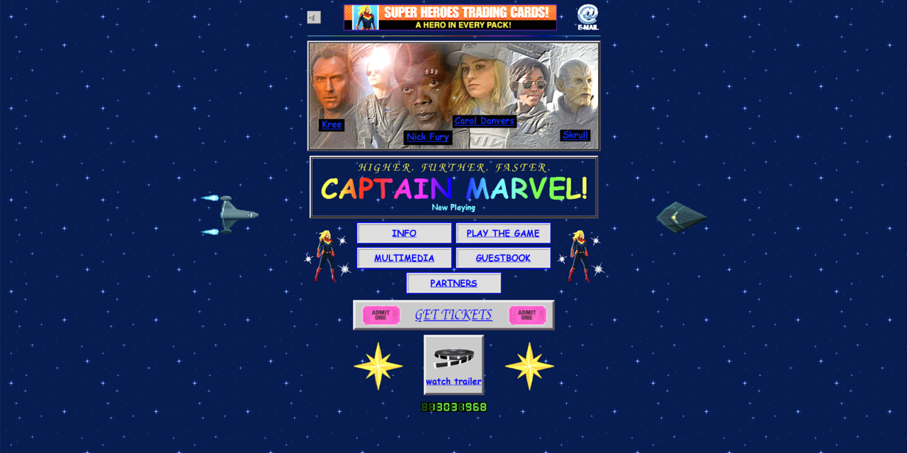 Captain Marvel Website