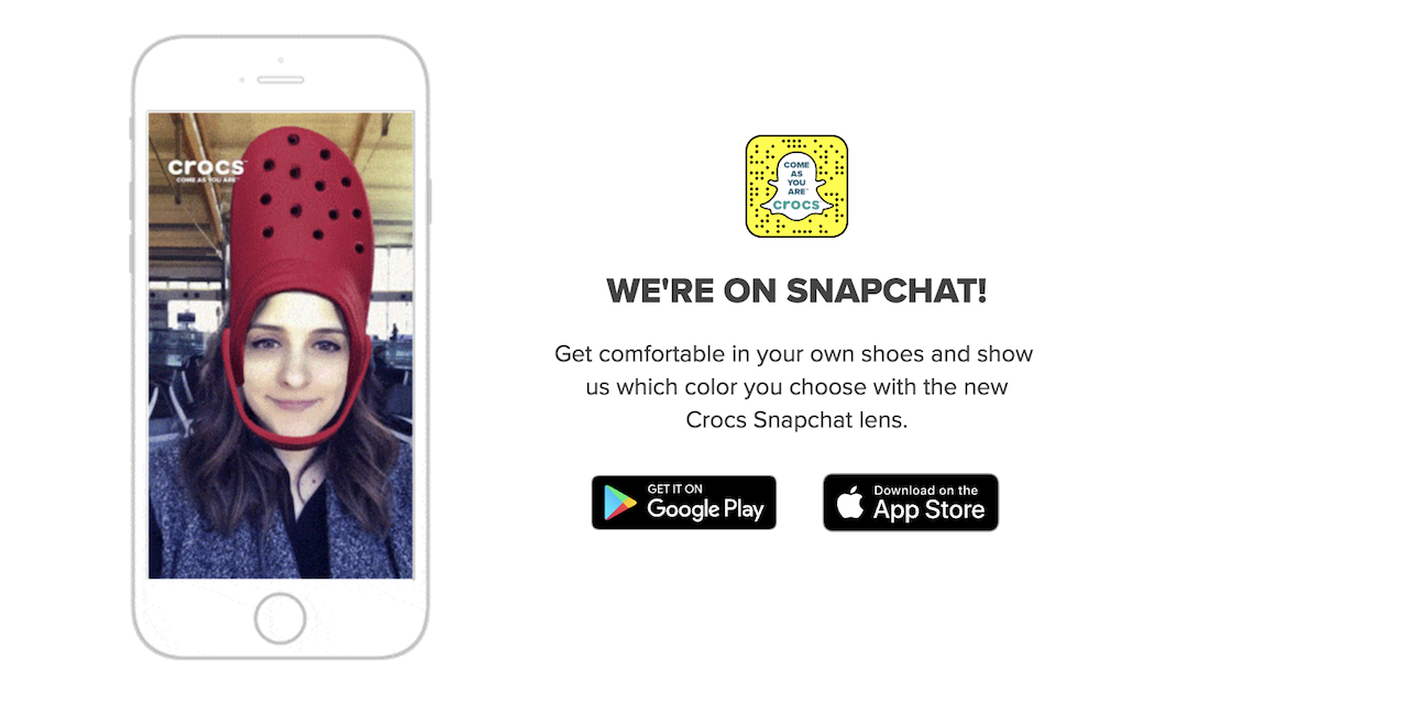 Crocs Snapchat Filter