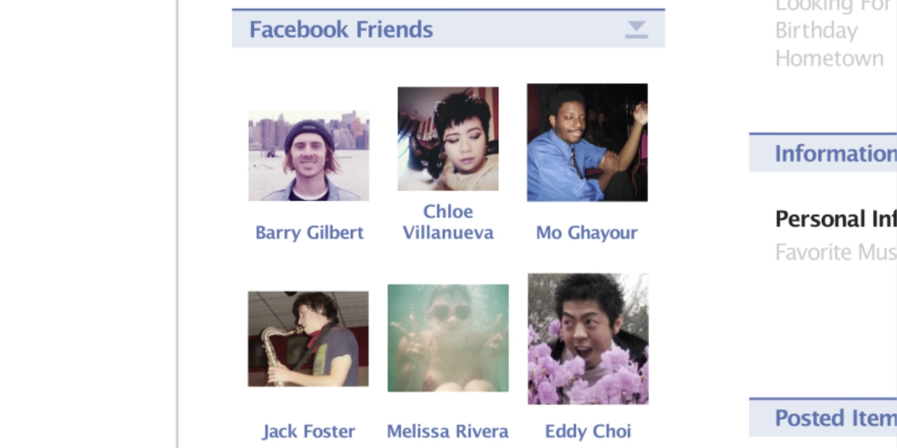 Facebook used to be all about the friends