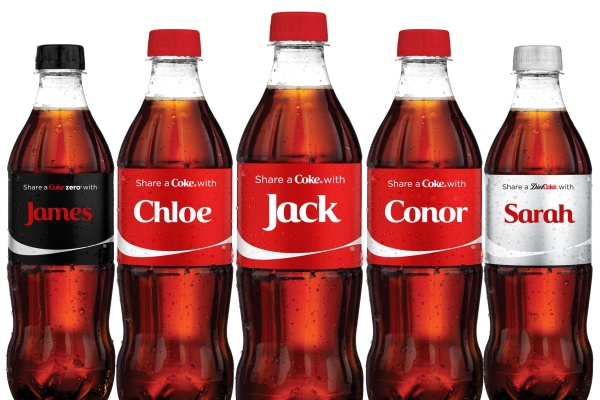 Coke puts consumer names on bottles