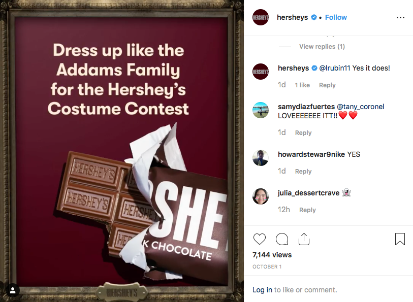 Hershey's Addams Family Contest