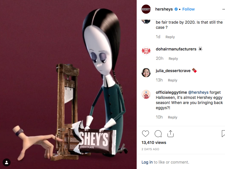 Hershey's Addams Family Promo