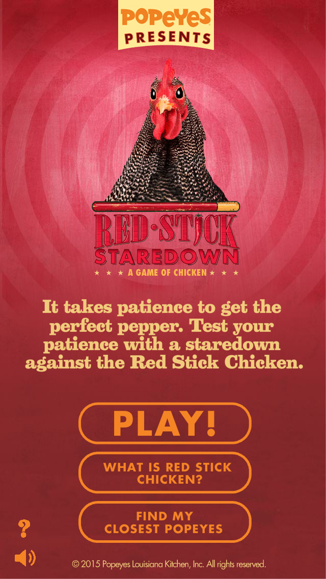 Popeyes Red Stick Staredown App