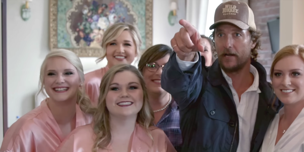 McConaughey Meets Bride-to-Be in Wild Turkey Video