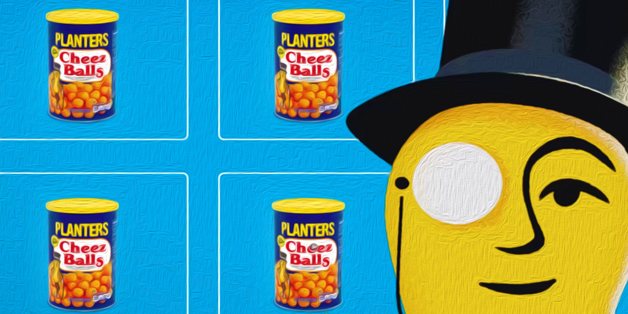 Mr. Peanut promotes return of Planters Cheez Balls