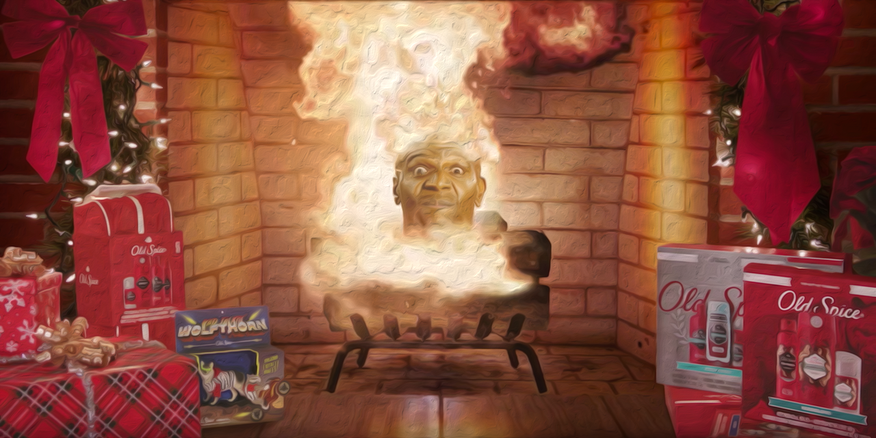 Old Spice Yule Log