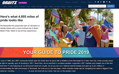 Orbitz Travels with Pride