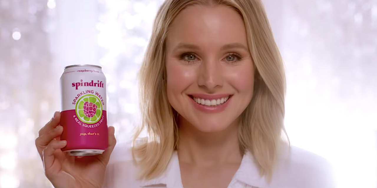 Spindrift Seltzer Water Kristen Bell Marketing